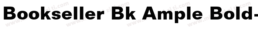 Bookseller Bk Ample Bold字体转换